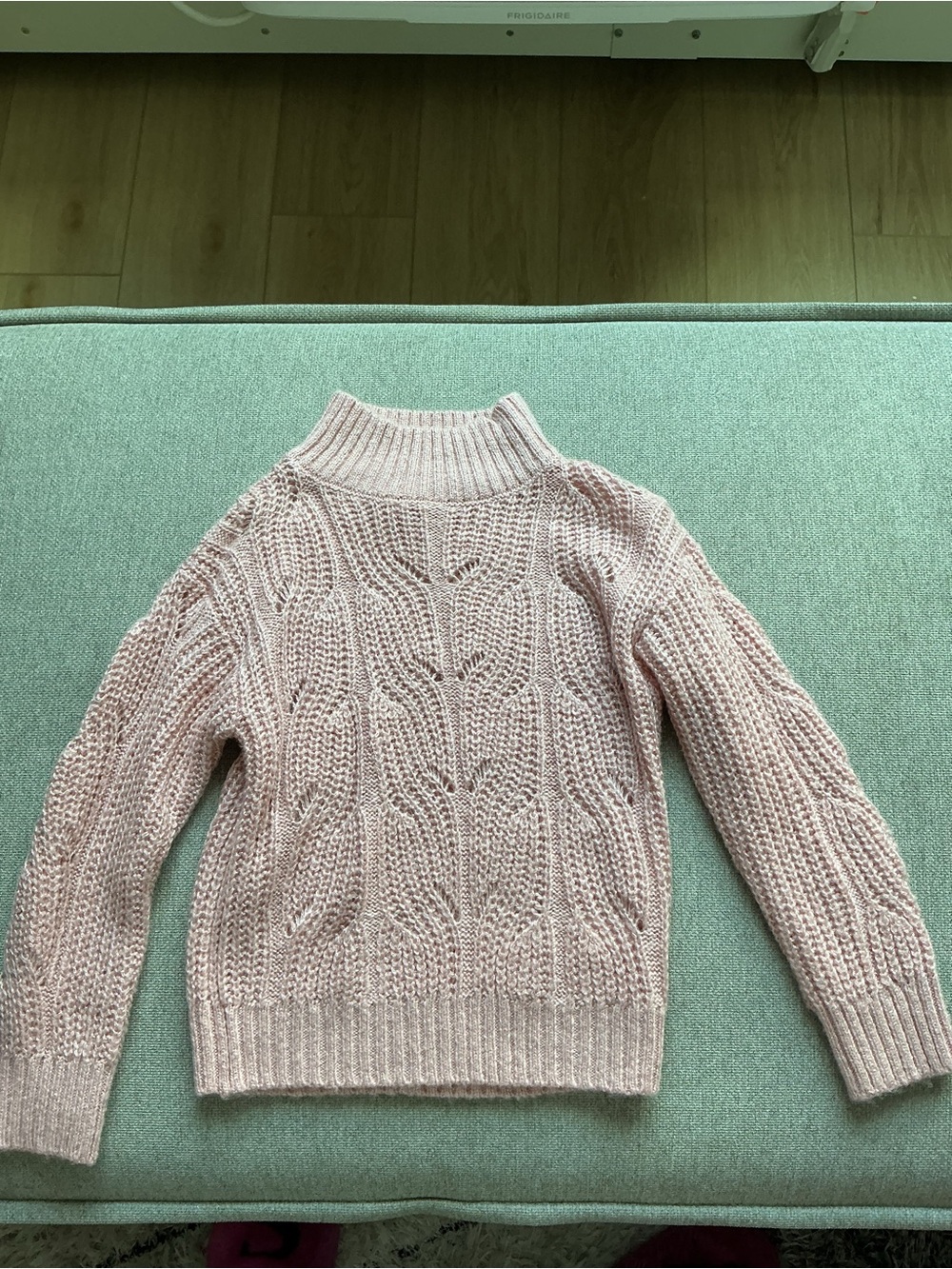 OshKosh B'gosh Pink Cable Knit Turtleneck Sweater